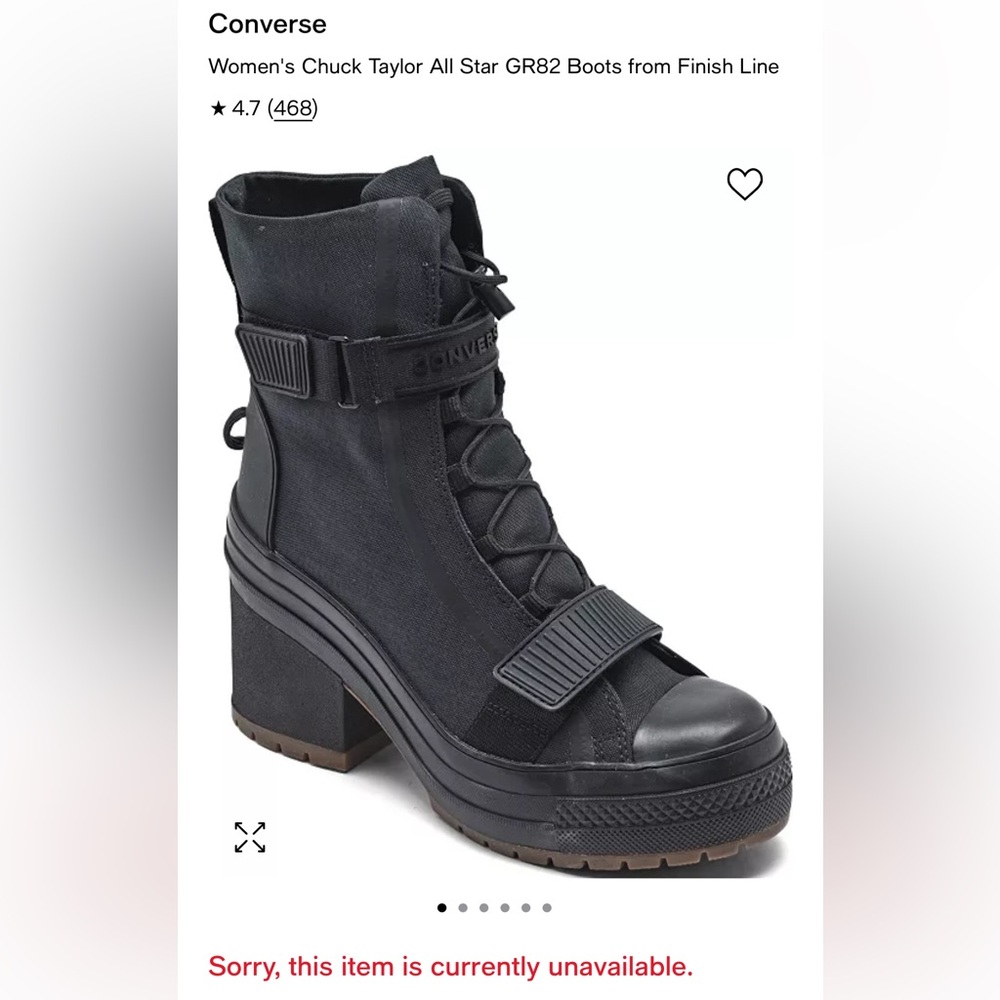 Wmns Chuck Taylor All Star GR82 Extra-High 'Black'